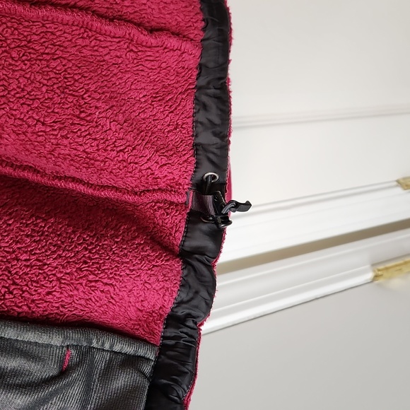 The North Face fleece zip up jacket cranberry pink soft Osito size medium - Picture 8 of 11